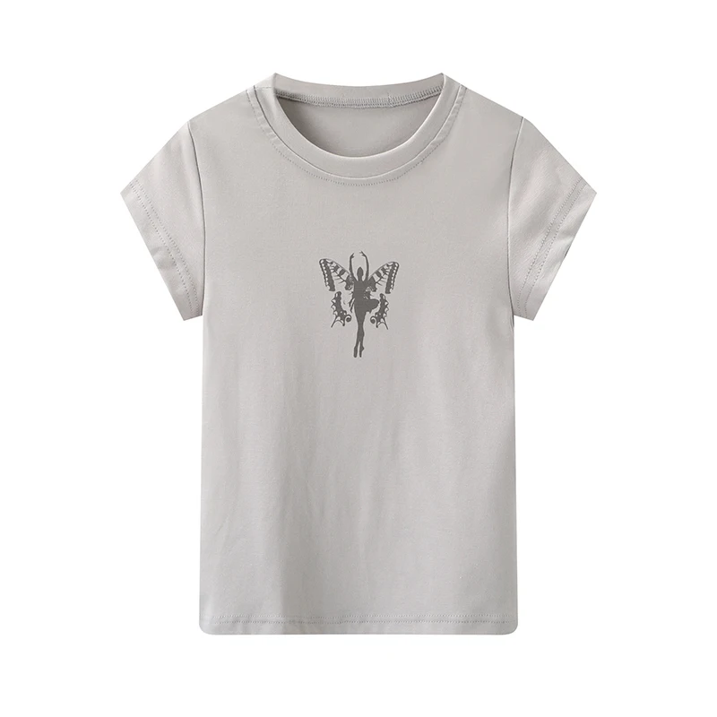 2021 Summer Fashion Ladies Soft Cotton Tees Vintage Women Chic Tops Sweet Female Cute Top 
2021 Summer Fashion Ladies Soft Cotton Tees Vintage Women Chic Tops Sweet Female Cute Top