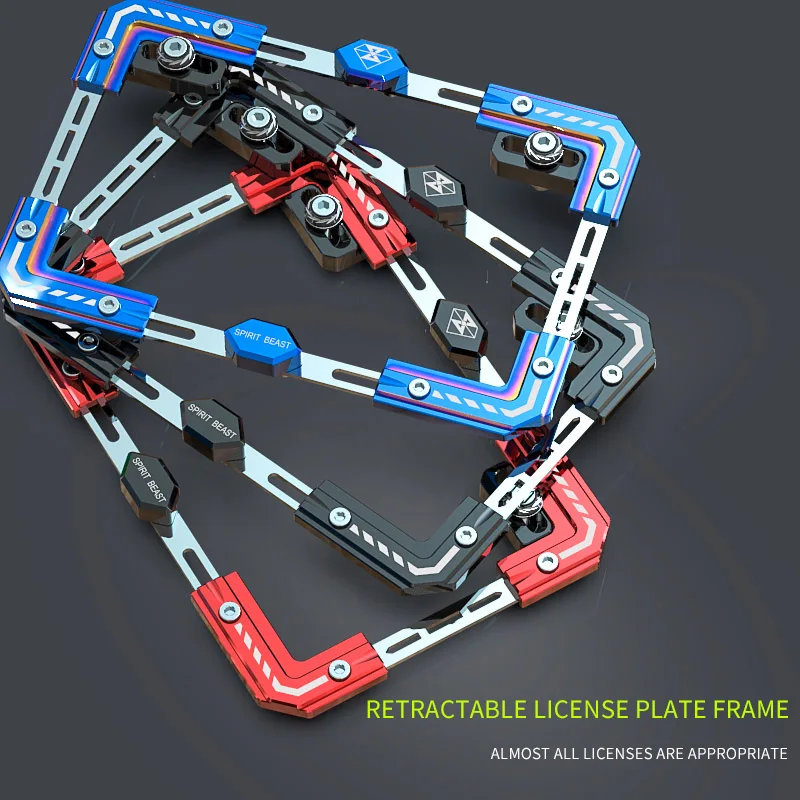 SPIRIT BEAST Motorcycle Accessories Scooter Individuality License Plate Frame License Plate Telescopic License Plate
SPIRIT BEAST Motorcycle Accessories Scooter Individuality License Plate Frame License Plate Telescopic License Plate