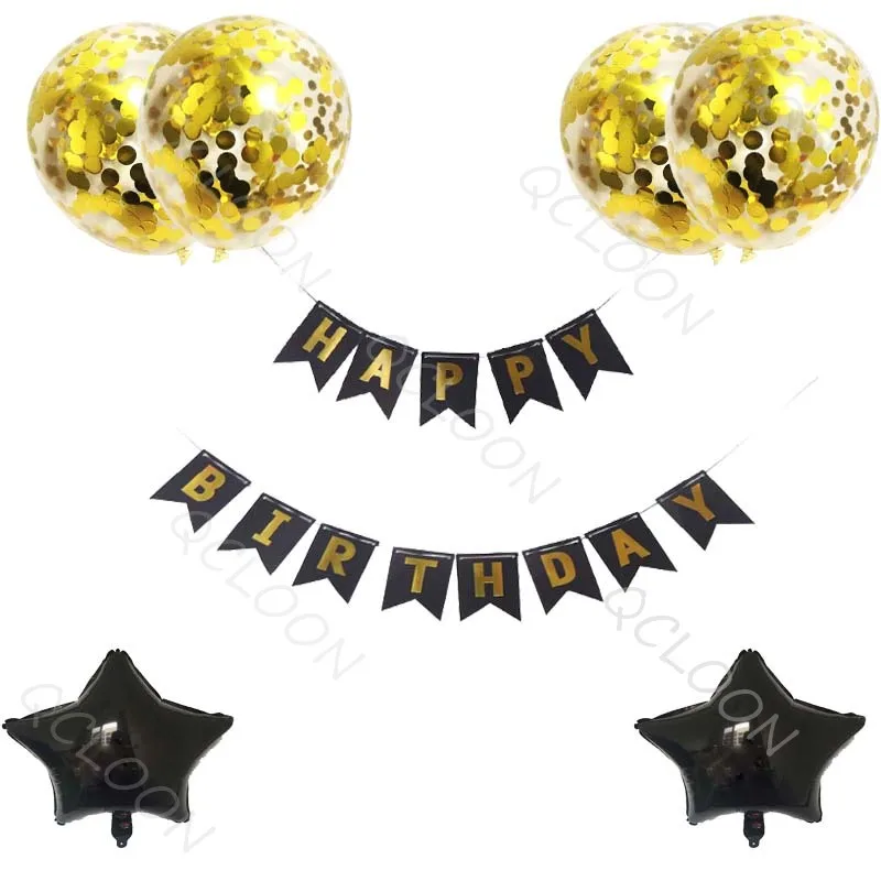 7Pcs Happy Birthday Banner Glod Confetti Heart Star Aluminum Balloon Balloons Party DecorFlag Decoration Birthday Supplies
7Pcs Happy Birthday Banner Glod Confetti Heart Star Aluminum Balloon Balloons Party DecorFlag Decoration Birthday Supplies