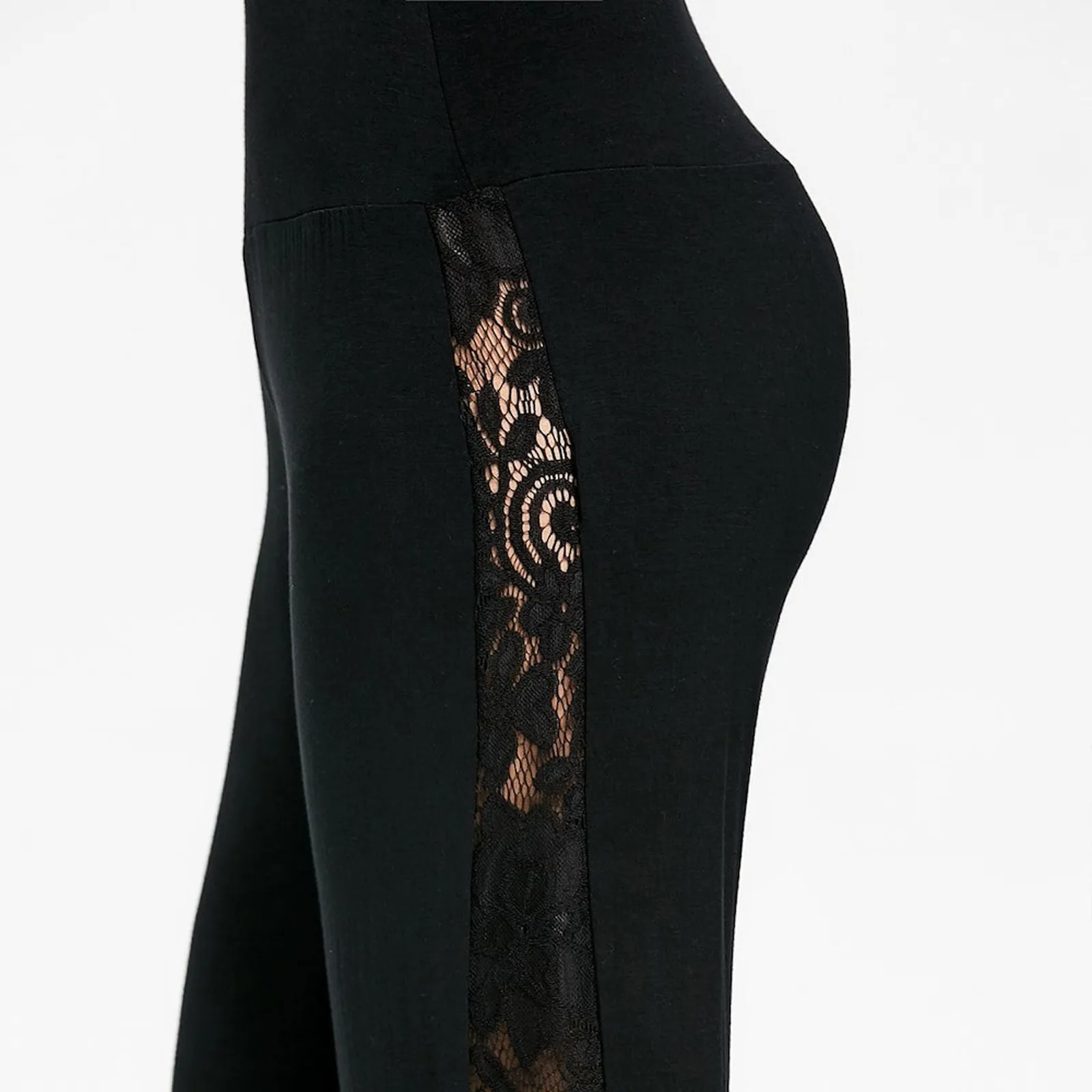 Womens High Waist Lace Insert Wide Leg Pants Leggings Loose Trousers Pantalons pour femmes Pantalones de mujer @Q
Womens High Waist Lace Insert Wide Leg Pants Leggings Loose Trousers Pantalons pour femmes Pantalones de mujer @Q