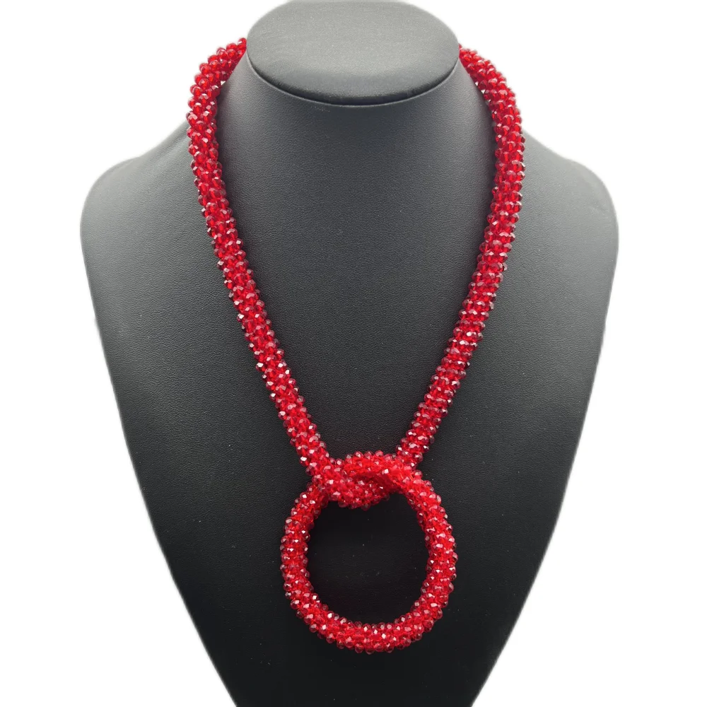 2Pcs Colorful Crystal Beads Jewelry Sets For Women Necklace Bracelet Glass Elastic Handmade Wrap Female Luxury Set Elegant
2Pcs Colorful Crystal Beads Jewelry Sets For Women Necklace Bracelet Glass Elastic Handmade Wrap Female Luxury Set Elegant