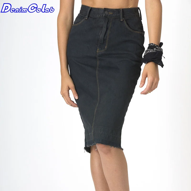 DenimColab 2021 Summer High Waist Black Denim Skirt For Women Vintage Split Knee-Length Skirts Ladies Tassel Casual Skirt Femme
DenimColab 2021 Summer High Waist Black Denim Skirt For Women Vintage Split Knee-Length Skirts Ladies Tassel Casual Skirt Femme