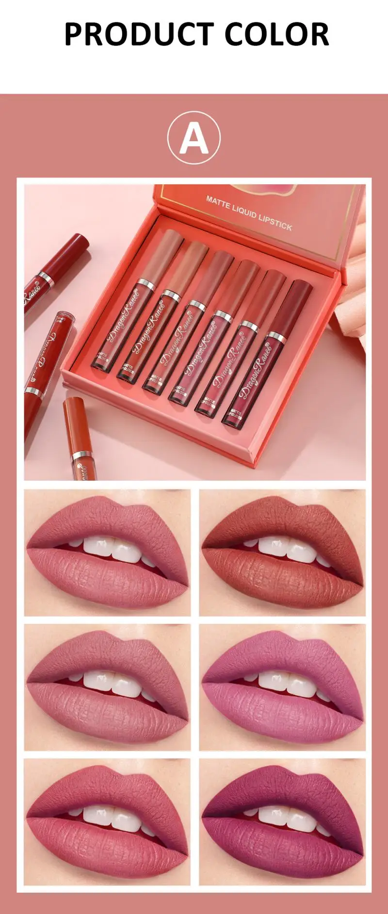 Velvet Matte Lipstick Set Makeup Waterproof Long Lasting Lip Glaze Non Stick Cup Lipgloss Beauty Cosmetics Gift Set TSLM1 
Velvet Matte Lipstick Set Makeup Waterproof Long Lasting Lip Glaze Non Stick Cup Lipgloss Beauty Cosmetics Gift Set TSLM1