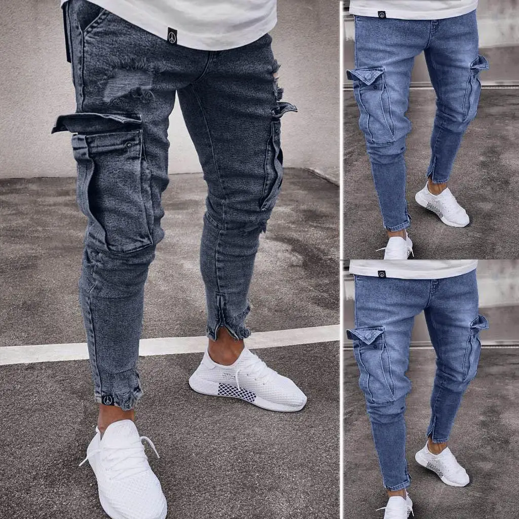 Denimi Men's Fashion Causal Pocket Zipper Slim Fit Shredded Denim Long Jeans Pants
Denimi Men's Fashion Causal Pocket Zipper Slim Fit Shredded Denim Long Jeans Pants