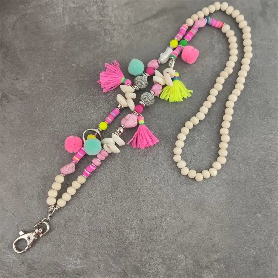 Boho Phone ID Card Badge Holders DIY Fashion Lanyard Keychains Jewelry Accessory for summer beach necklace
Boho Phone ID Card Badge Holders DIY Fashion Lanyard Keychains Jewelry Accessory for summer beach necklace