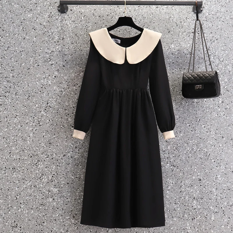 4XL size women elegant vintage casual Patchwork long dress autumn winter 2021 long sleeve o neck slim Oversized dresses
4XL size women elegant vintage casual Patchwork long dress autumn winter 2021 long sleeve o neck slim Oversized dresses