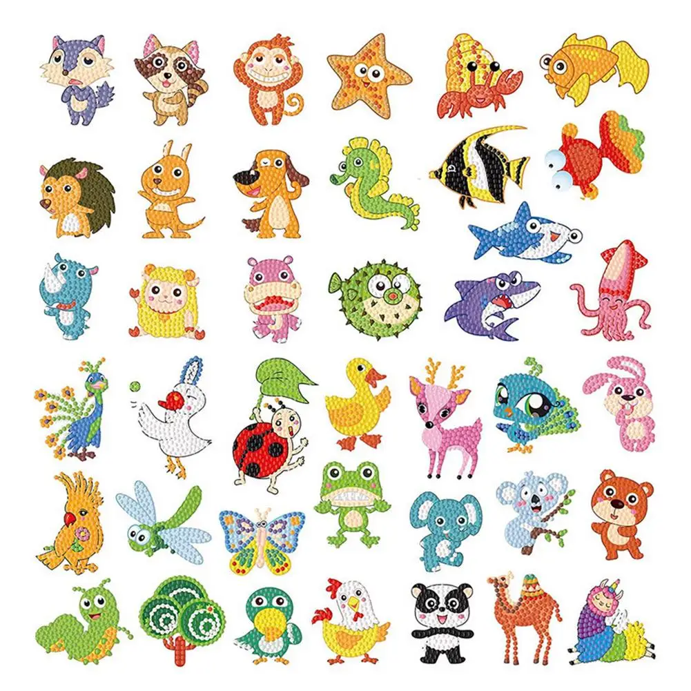 DIY 5D Stickers Children Christmas Gift Cartoon Art Set Beginners Animals Stickers Kits Crafts Sets
DIY 5D Stickers Children Christmas Gift Cartoon Art Set Beginners Animals Stickers Kits Crafts Sets