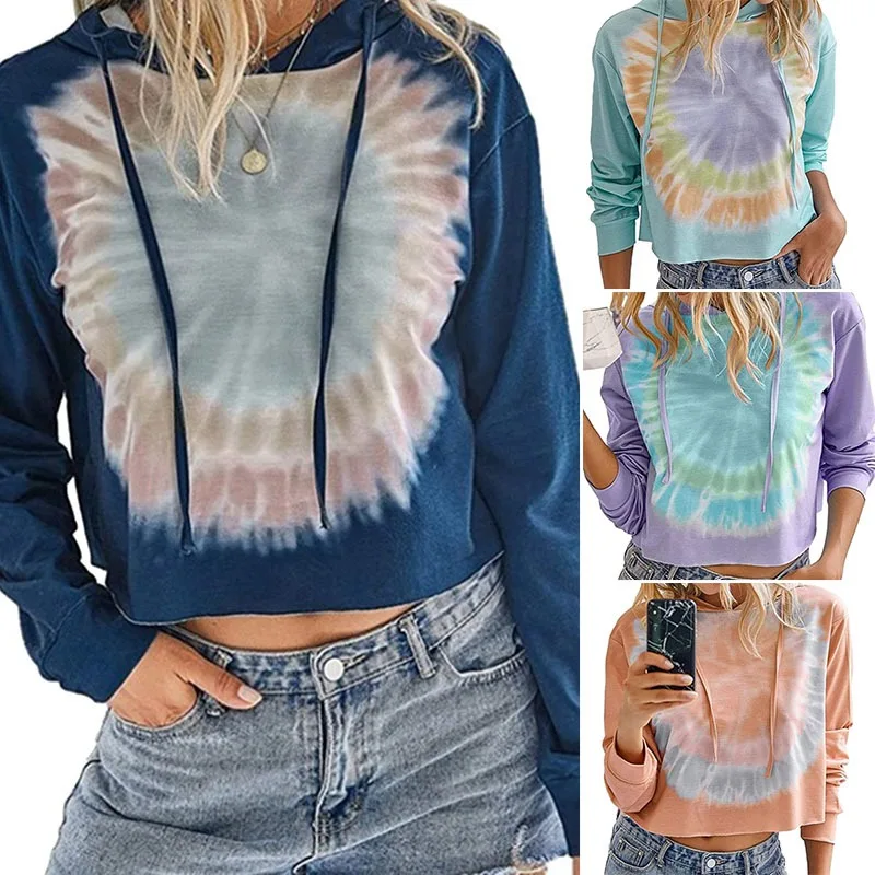 Hoodies Multicolor Casual Women Drawstring Hooded Sweatshirt 2020 Autumn Tie Dye Long Sleeve Hoodies
Hoodies Multicolor Casual Women Drawstring Hooded Sweatshirt 2020 Autumn Tie Dye Long Sleeve Hoodies