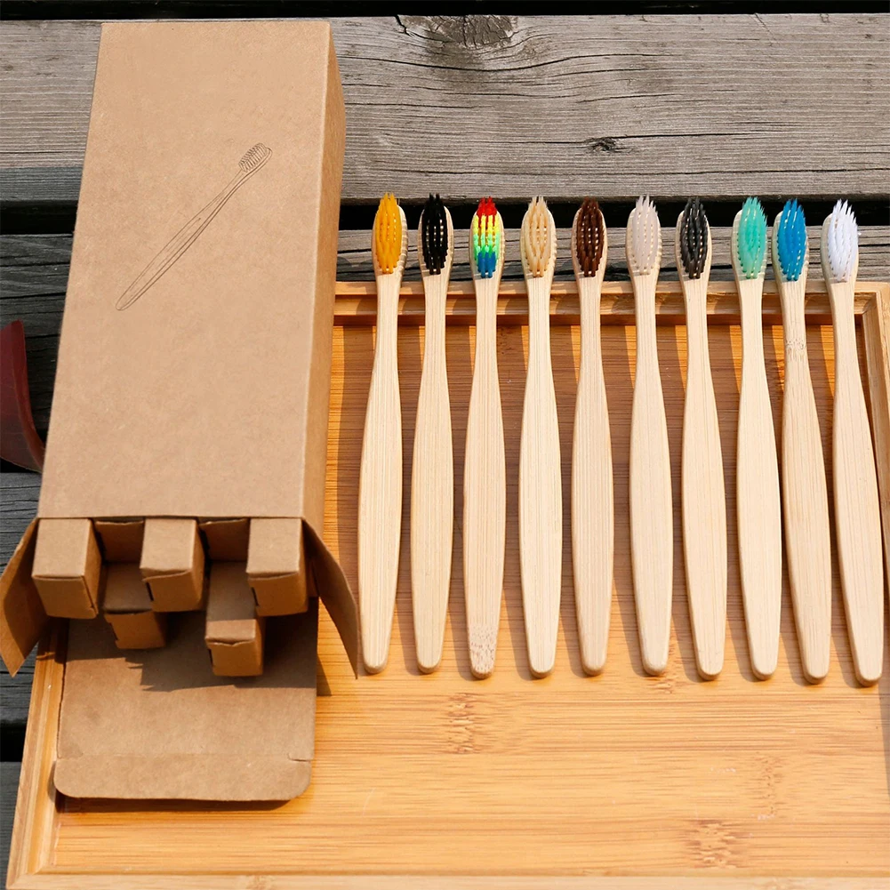 5/10Pcs/Set Environmental Bamboo Fiber Toothbrush For Oral Health Low Carbon Medium Soft Bristle Wood Handle Toothbrush Dropship
5/10Pcs/Set Environmental Bamboo Fiber Toothbrush For Oral Health Low Carbon Medium Soft Bristle Wood Handle Toothbrush Dropship