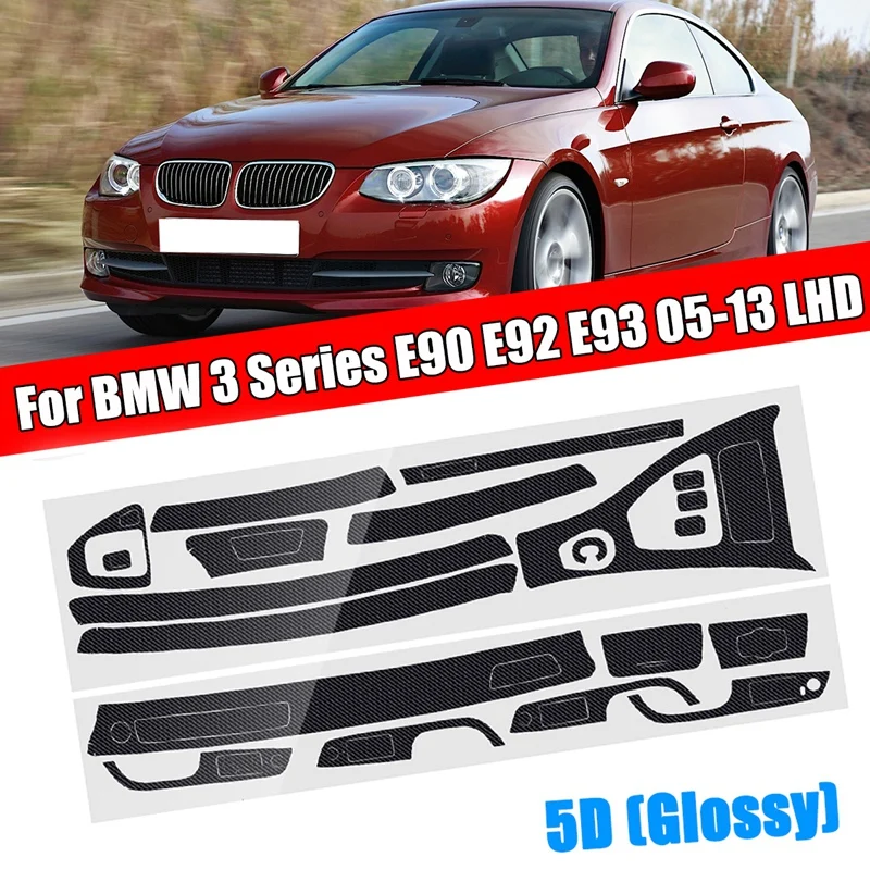 15PCS Car Interior Decorative Sticker 5D Glossy Carbon Fiber Trim Protective for-BMW 3 Series E90 E92 E93 2005-2012
15PCS Car Interior Decorative Sticker 5D Glossy Carbon Fiber Trim Protective for-BMW 3 Series E90 E92 E93 2005-2012