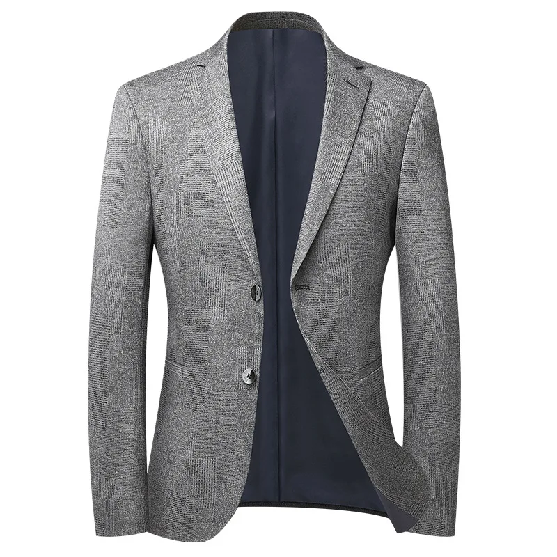 Spring 2021 new men's leisure suit stripe stretch slim business small suit youth single western coat tide
Spring 2021 new men's leisure suit stripe stretch slim business small suit youth single western coat tide