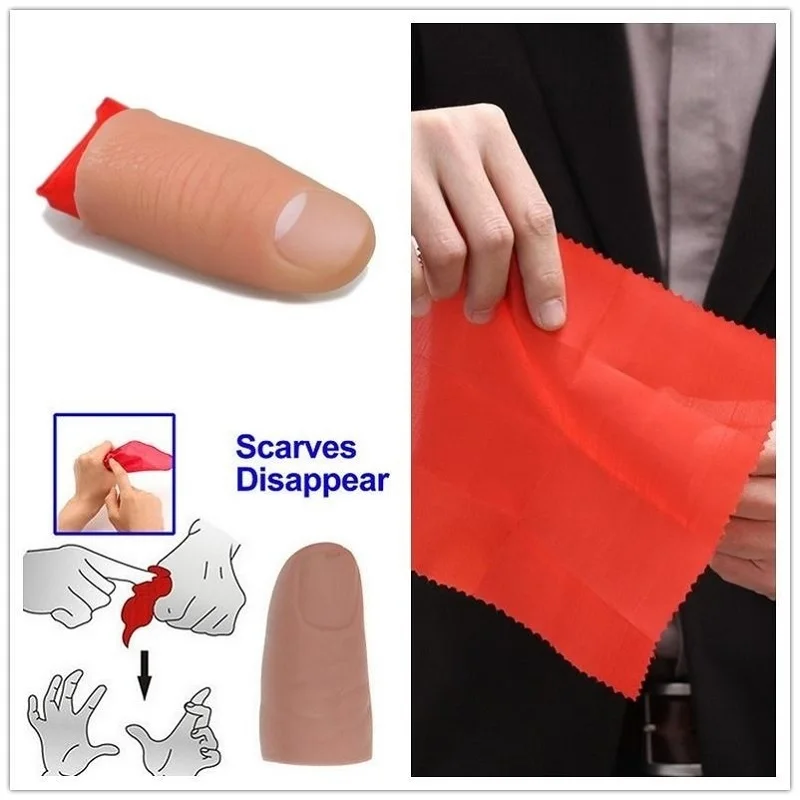 Magic Toy Close Up Vanish Appearing Finger Tricks Props Toys Funny Prank Party Favor Fake Soft Thumb Tip Finger Fake Magic Trick
Magic Toy Close Up Vanish Appearing Finger Tricks Props Toys Funny Prank Party Favor Fake Soft Thumb Tip Finger Fake Magic Trick