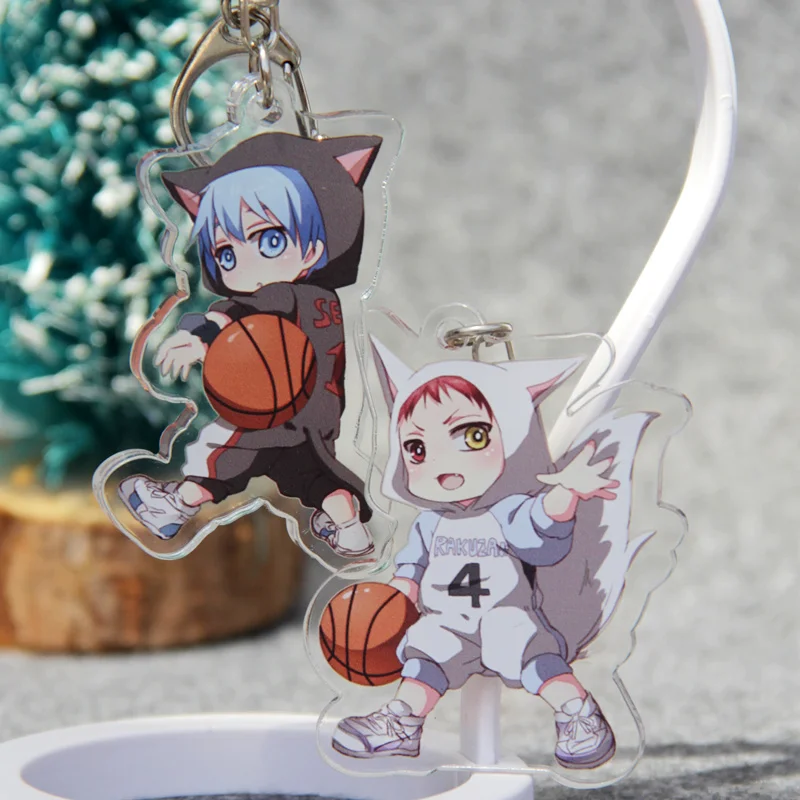 Anime Kuroko Basketball Tetsuya Akashi Seijuro Cosplay Acrylic Figure Model Decor Keychain Bag Pendant Keyring Gift | Тематическая