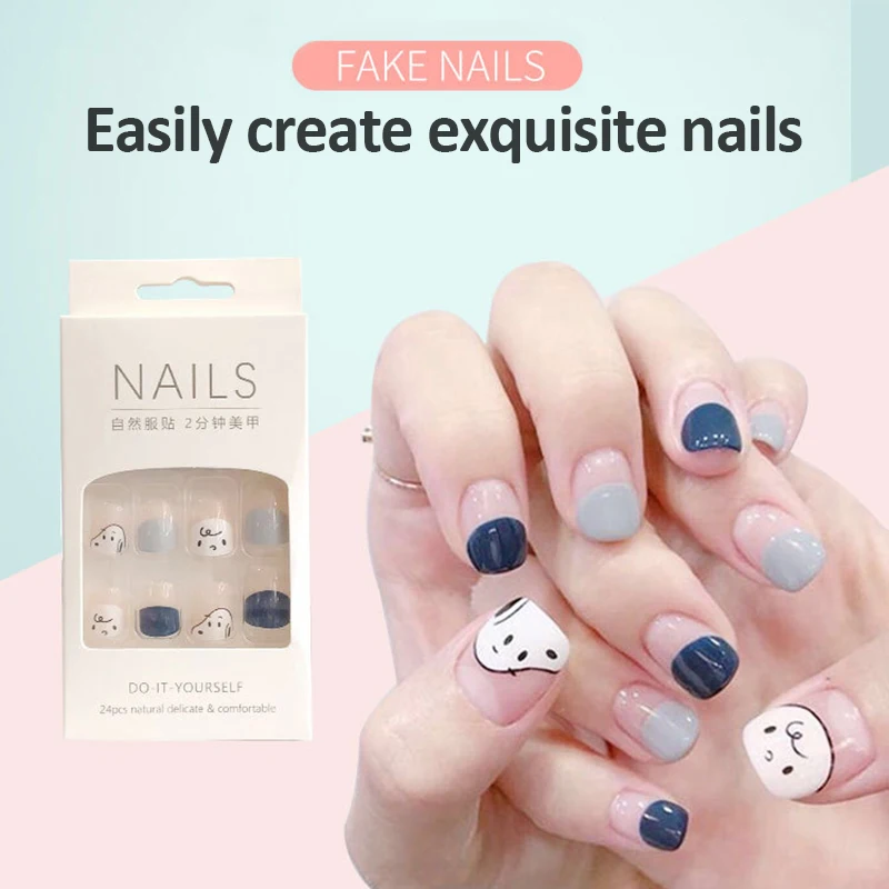 Fashion New 24pcs Detachable False Nail Artificial Tips Set Decoration Press On Nails Art Fake Extension Tips With Glue
Fashion New 24pcs Detachable False Nail Artificial Tips Set Decoration Press On Nails Art Fake Extension Tips With Glue
