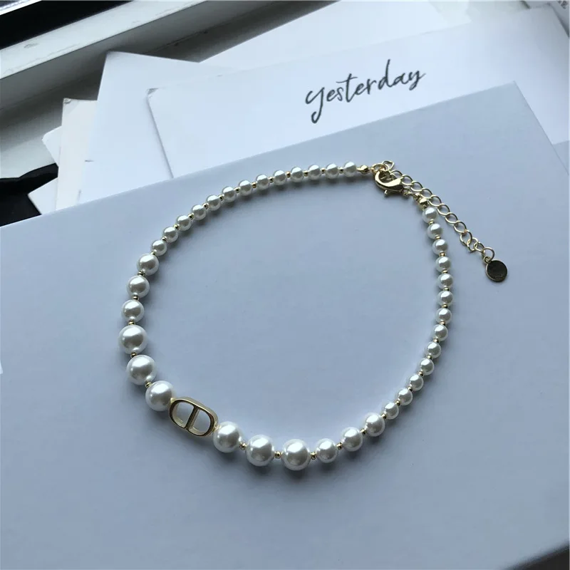 ins style temperament wild letter CD pearl choker necklace hipster short necklace female
ins style temperament wild letter CD pearl choker necklace hipster short necklace female