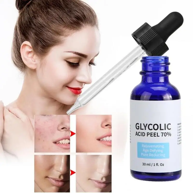 Glycolic Acid Peel 70% Serum Repair Skin Care Shrink 30ml Pores Treatment Serum Moisturizing Face Brighten Acne
Glycolic Acid Peel 70% Serum Repair Skin Care Shrink 30ml Pores Treatment Serum Moisturizing Face Brighten Acne