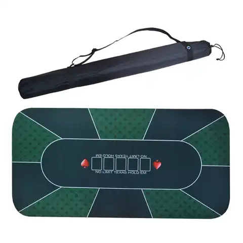 Покер Покер Пар'єр з Texas Holdem 180*90 см, замшева гумова скатертина, столова скатертина, цифровий друк, казино, покер ..