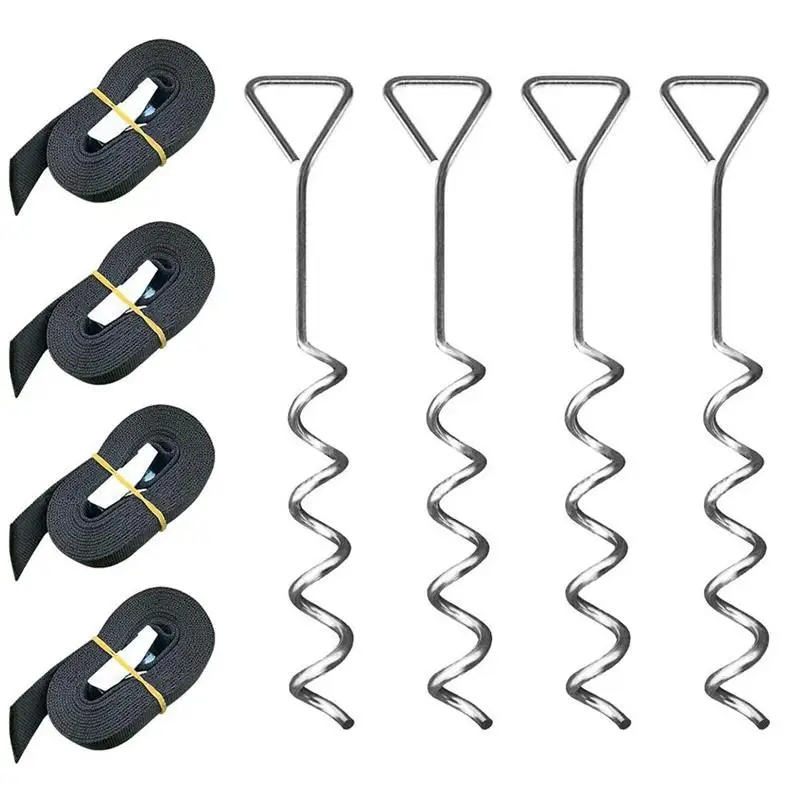 Trampoline Stakes Heavy Duty Steel Stakes Kit Trampoline Parts Corkscrew Shape Steel Stakes For Trampolines Wind Anchor Kit
Trampoline Stakes Heavy Duty Steel Stakes Kit Trampoline Parts Corkscrew Shape Steel Stakes For Trampolines Wind Anchor Kit