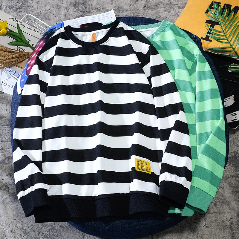 Wy0849 Spring Autumn Men Striped Sweatshirts Fashion Trendy Fresh College Style Student Casual Long Sleeve Patchwork Pullovers
Wy0849 Spring Autumn Men Striped Sweatshirts Fashion Trendy Fresh College Style Student Casual Long Sleeve Patchwork Pullovers