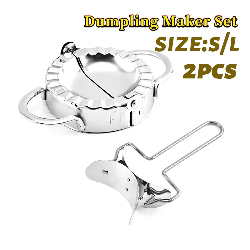 2pcs/set Stainless Steel Dumpling Mould Lazy Must-Ravioli Making Mold Mould Baking Accessories Home Kitchen Dumpling Maker
2pcs/set Stainless Steel Dumpling Mould Lazy Must-Ravioli Making Mold Mould Baking Accessories Home Kitchen Dumpling Maker