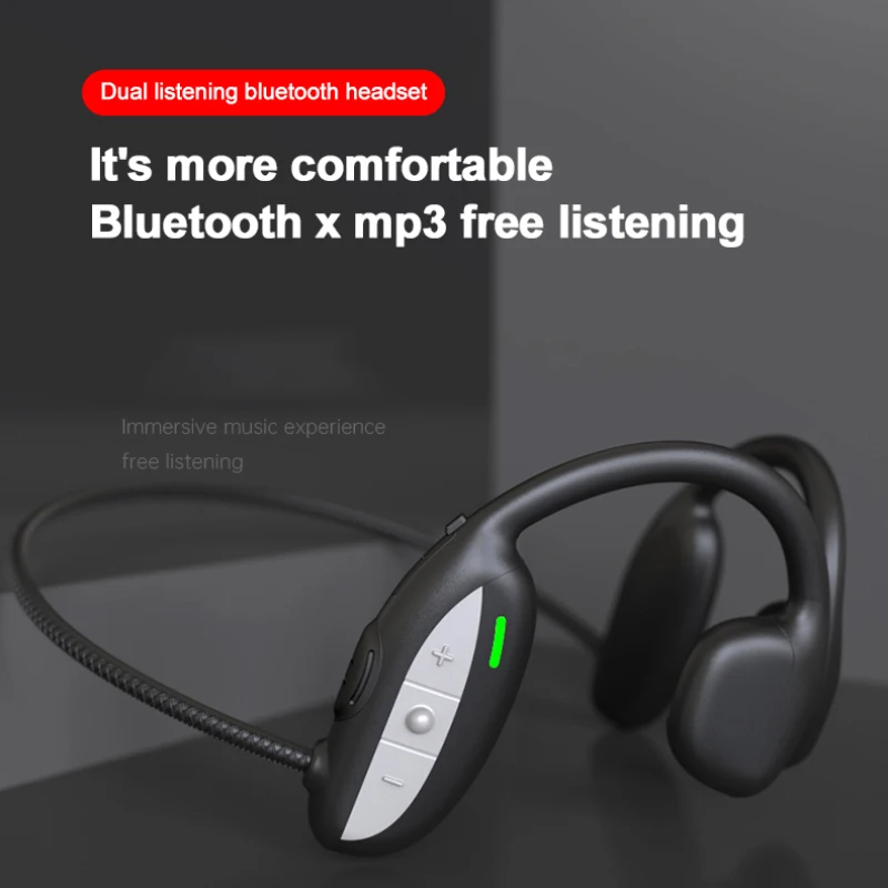 Спортивные наушники с костной проводимостью, Bluetooth-совместимые Беспроводные водонепроницаемые удобные легкие наушники светильник открыты...
Спортивные наушники с костной проводимостью, Bluetooth-совместимые Беспроводные водонепроницаемые удобные легкие наушники светильник открыты...