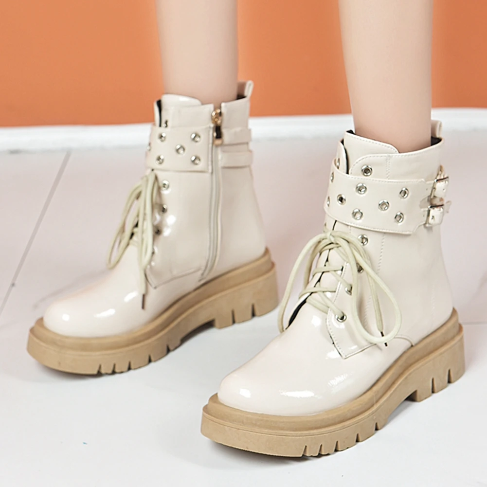 Sarairis 2020 New Design Large Size 43 Buckle Decoration Ankle Boots Woman Shoes Platform Zip Up Street Style Shoes Ladies Boots
Sarairis 2020 New Design Large Size 43 Buckle Decoration Ankle Boots Woman Shoes Platform Zip Up Street Style Shoes Ladies Boots