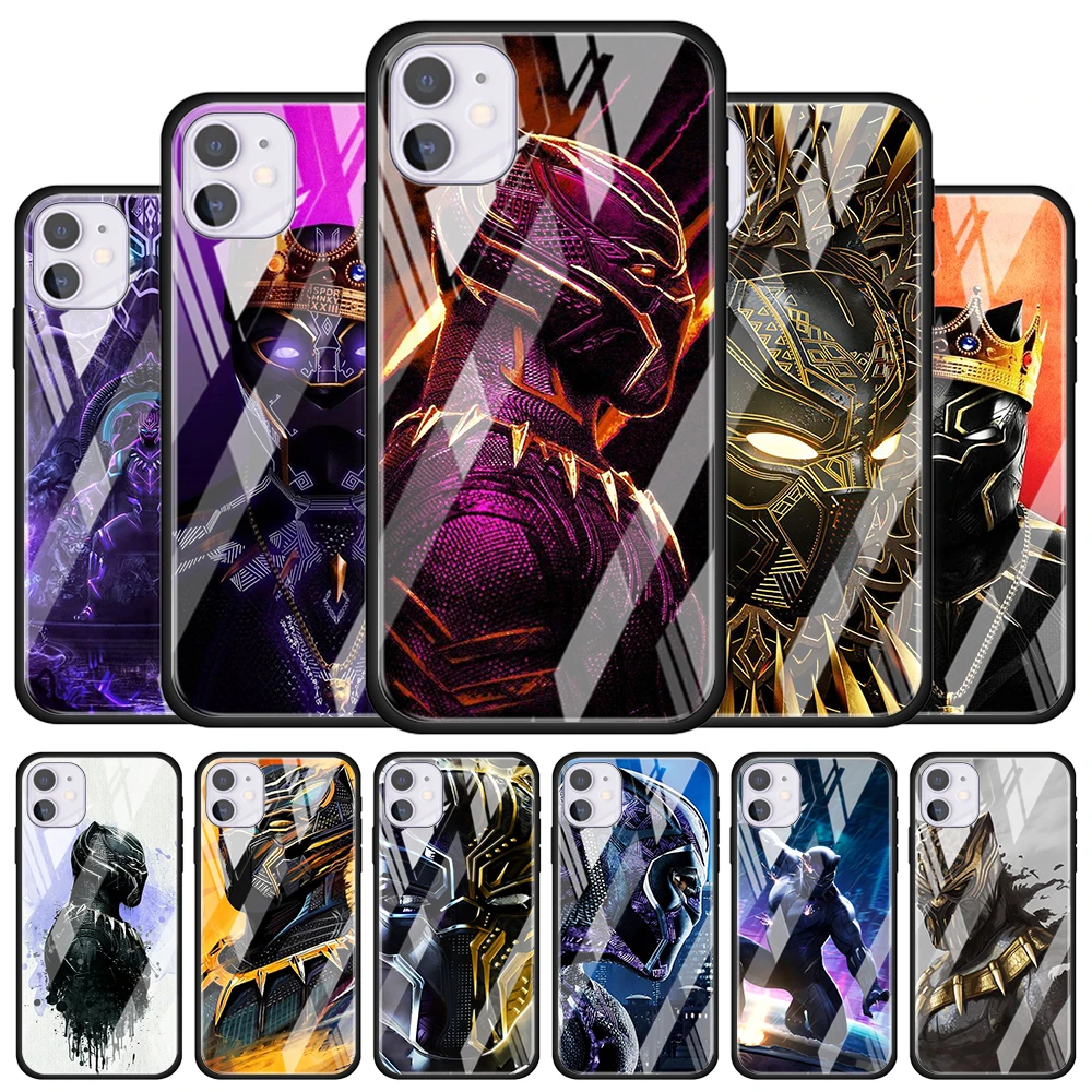 Marvel Black Panther for Apple iPhone 12 Pro Max Mini 11 Pro XS Max X XR 6S 6 7 8 Plus Luxury Tempered Glass Phone Case
Marvel Black Panther for Apple iPhone 12 Pro Max Mini 11 Pro XS Max X XR 6S 6 7 8 Plus Luxury Tempered Glass Phone Case