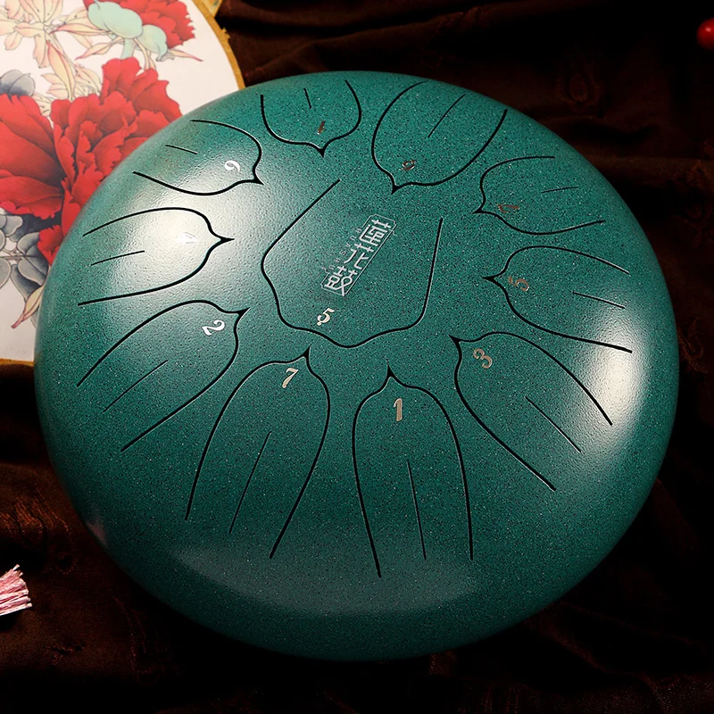 HLURU lotus handpan drum quality steel tongue drum 10 inch 11 notes D tone percussion instrume THL11-10
HLURU lotus handpan drum quality steel tongue drum 10 inch 11 notes D tone percussion instrume THL11-10