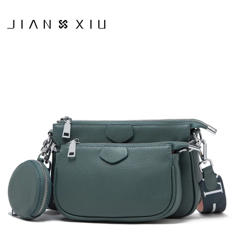 JIANXIU Brand Women Messenger Bags Soft Genuine Leather Three-piece Shoulder Bag Lychee Texture Pattern Purse 2020 Clutch Tote
JIANXIU Brand Women Messenger Bags Soft Genuine Leather Three-piece Shoulder Bag Lychee Texture Pattern Purse 2020 Clutch Tote