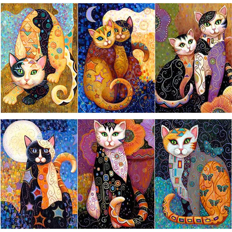 New 5D DIY Diamond Painting Cat Diamond Embroidery Animal Cross Stitch Full Square Round Drill Home Landscape Decor Crafts Gift
New 5D DIY Diamond Painting Cat Diamond Embroidery Animal Cross Stitch Full Square Round Drill Home Landscape Decor Crafts Gift