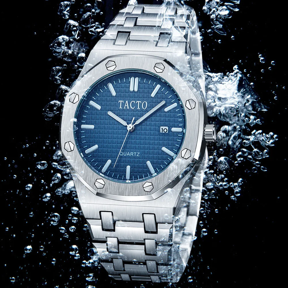 TACTO Quartz Wristwatch Luminous Quartz Men's Watches Classic Calendar Mens Business Watch Relogio Masculino Popular Saati Ho
TACTO Quartz Wristwatch Luminous Quartz Men's Watches Classic Calendar Mens Business Watch Relogio Masculino Popular Saati Ho