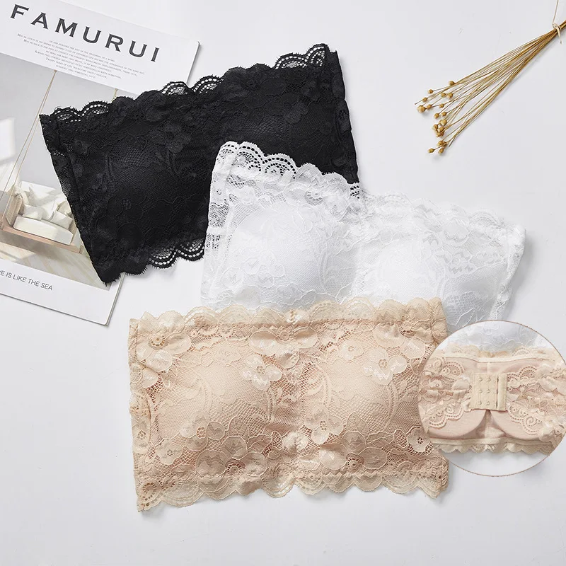 Lace Sexy Bra strapless underwear to prevent light gathering girls to make a bottom with bra cushion bra word Wai bandeau top 
Lace Sexy Bra strapless underwear to prevent light gathering girls to make a bottom with bra cushion bra word Wai bandeau top