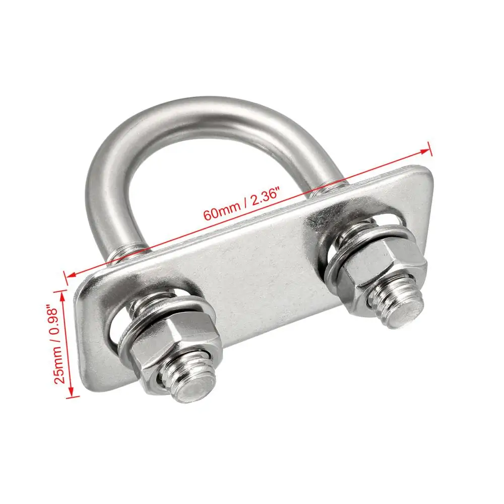 Uxcell New Hot 2pcs M8 M10 U Bolt 25mm 27mm Inner Width U-Bolt with Nuts Frame Straps 304 Stainless Steel Fastener Nut Bolt
Uxcell New Hot 2pcs M8 M10 U Bolt 25mm 27mm Inner Width U-Bolt with Nuts Frame Straps 304 Stainless Steel Fastener Nut Bolt