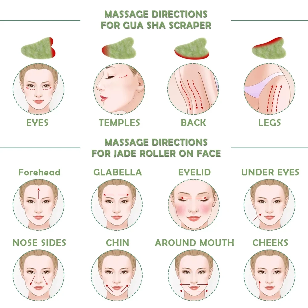 Natural Jade Face Massager Gua Sha Scraper Board Facial Guasha Meridian Muscle Relaxation Skin Lifting Face Thin Gouache Scraper
Natural Jade Face Massager Gua Sha Scraper Board Facial Guasha Meridian Muscle Relaxation Skin Lifting Face Thin Gouache Scraper