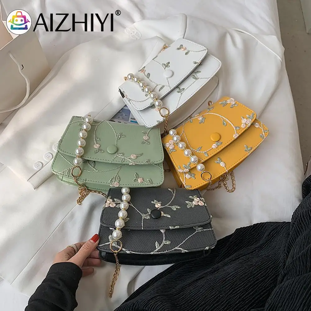 Lady Pearl Chain Bags Mini PU Leather Shoulder Bags for Women Fashion Flower Pattern Designed Handbags Female Travel
Lady Pearl Chain Bags Mini PU Leather Shoulder Bags for Women Fashion Flower Pattern Designed Handbags Female Travel