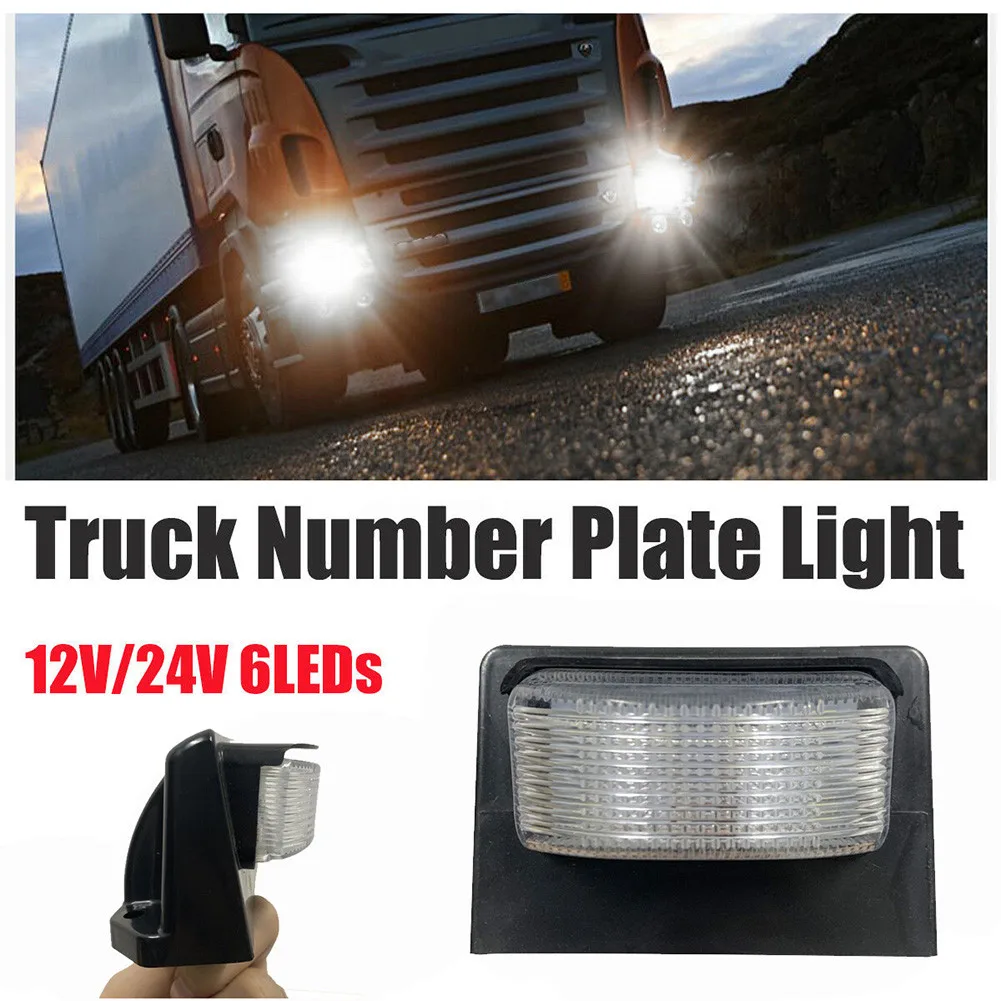1 Pair 24V 6 Led Car Light Rear Taillight License Plate Light Rear Tail Lamp White Car Truck Trailer With Screw
1 Pair 24V 6 Led Car Light Rear Taillight License Plate Light Rear Tail Lamp White Car Truck Trailer With Screw