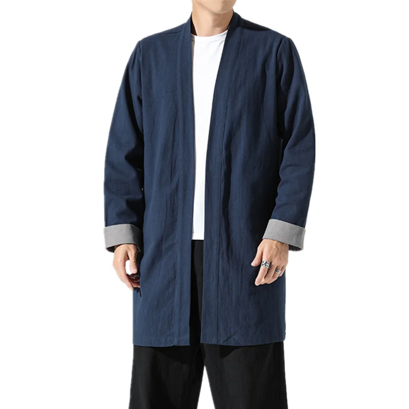 Chinese Style Cotton Linen Cloak National Style Robe Long Gown Plus Size Autumn Trench Coat Long Cardigan Clothes Men Clothing
Chinese Style Cotton Linen Cloak National Style Robe Long Gown Plus Size Autumn Trench Coat Long Cardigan Clothes Men Clothing