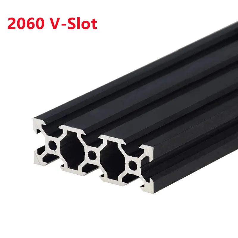1Pcs/lot Black 2060 V-Slot European Standard Anodized Aluminum Profile Extrusion 100-500mm Length Linear Rail For CNC 3D Printer
1Pcs/lot Black 2060 V-Slot European Standard Anodized Aluminum Profile Extrusion 100-500mm Length Linear Rail For CNC 3D Printer