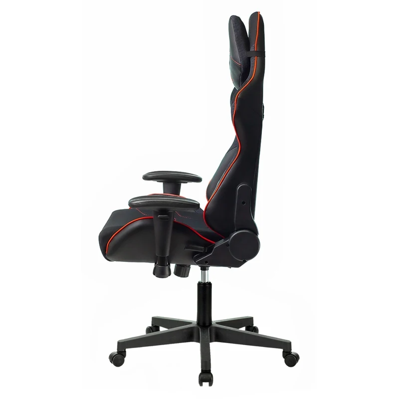 Кресло игровое A4 Bloody GC 400 на колесиках ткань дышащая черный/красный| |