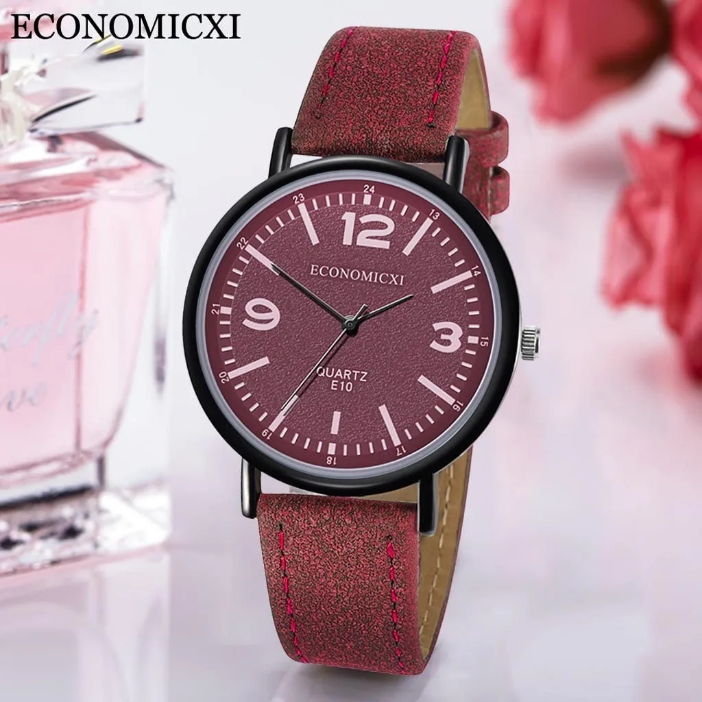 

Quartz Watch Women Fashion Simple Design Watches Casual Ladies Leather Band Strap Wristwatch zegarki damskie montre femme 2021