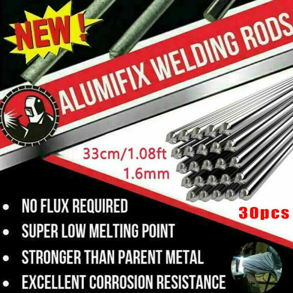 30pcs 33cm/1.08ft 1.6mm Solution Welding Flux-Cored Rods Aluminum Wire Brazing Aluminum Welding Wire1.6mm / 2.0mm Welding Wire
30pcs 33cm/1.08ft 1.6mm Solution Welding Flux-Cored Rods Aluminum Wire Brazing Aluminum Welding Wire1.6mm / 2.0mm Welding Wire