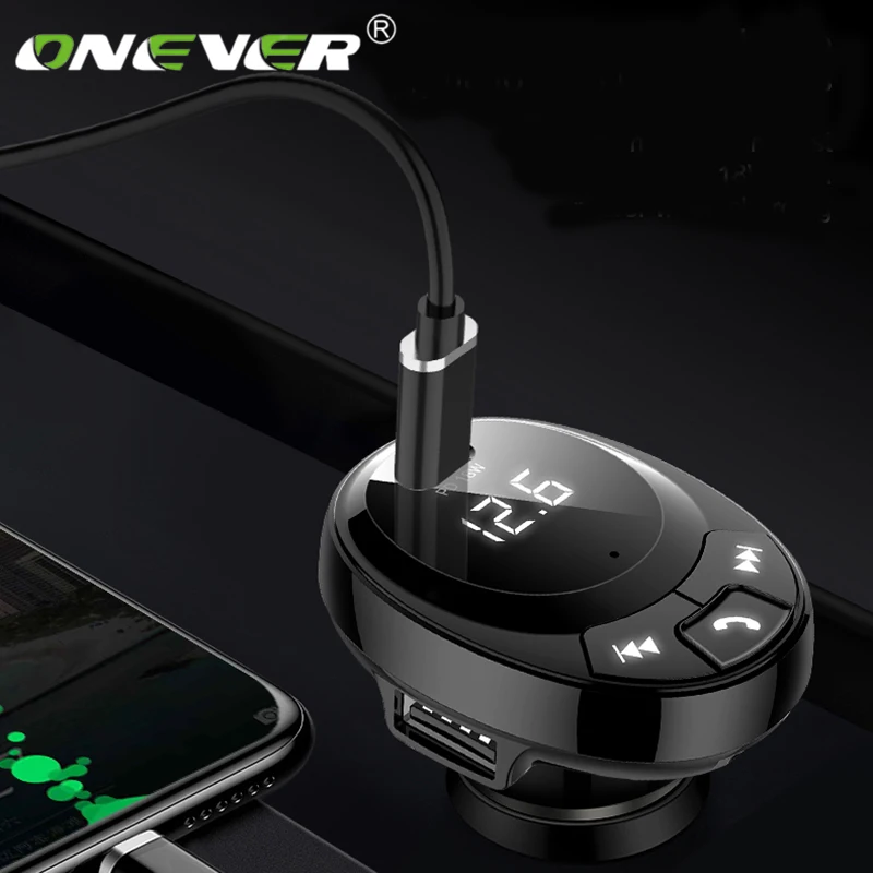 Onever Car FM Transmitter Bluetooth 5.0 Car Mp3 Player Fast Charging 3.1ABattery Voltage Adapter Car Wireless Bluetooth Kit 
Onever Car FM Transmitter Bluetooth 5.0 Car Mp3 Player Fast Charging 3.1ABattery Voltage Adapter Car Wireless Bluetooth Kit
