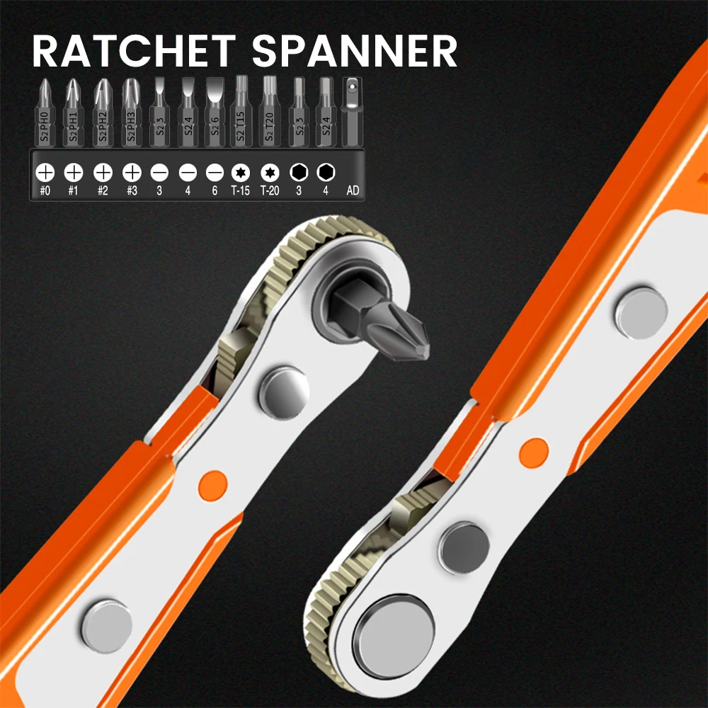 1 Pcs Mini Magnetic Ratchet Wrench Hexagon Torx Bidirectional Control for Single/Double Head Screwdriver Drill Bits Tools 
1 Pcs Mini Magnetic Ratchet Wrench Hexagon Torx Bidirectional Control for Single/Double Head Screwdriver Drill Bits Tools