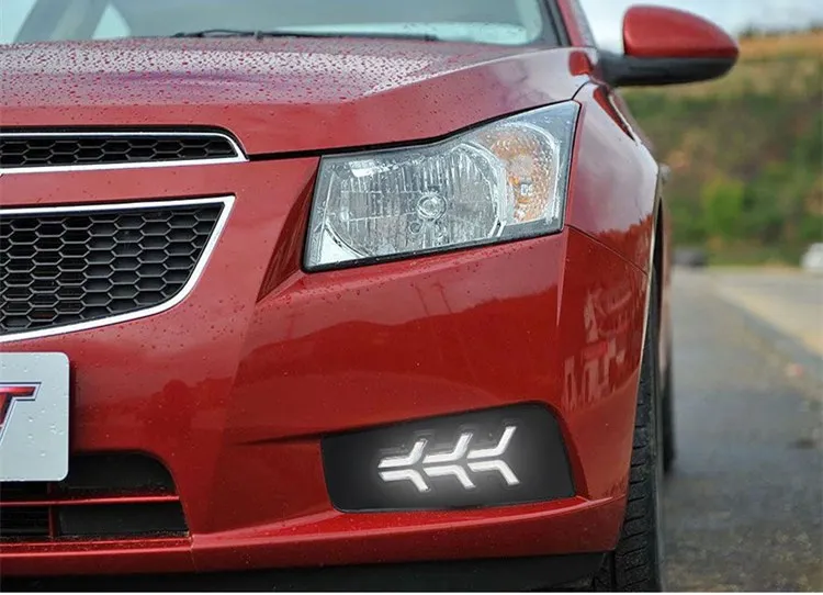 eOsuns led drl daytime running light for Chevrolet cruze 2009-2014 with moving yellow turn signal and blue night light
eOsuns led drl daytime running light for Chevrolet cruze 2009-2014 with moving yellow turn signal and blue night light