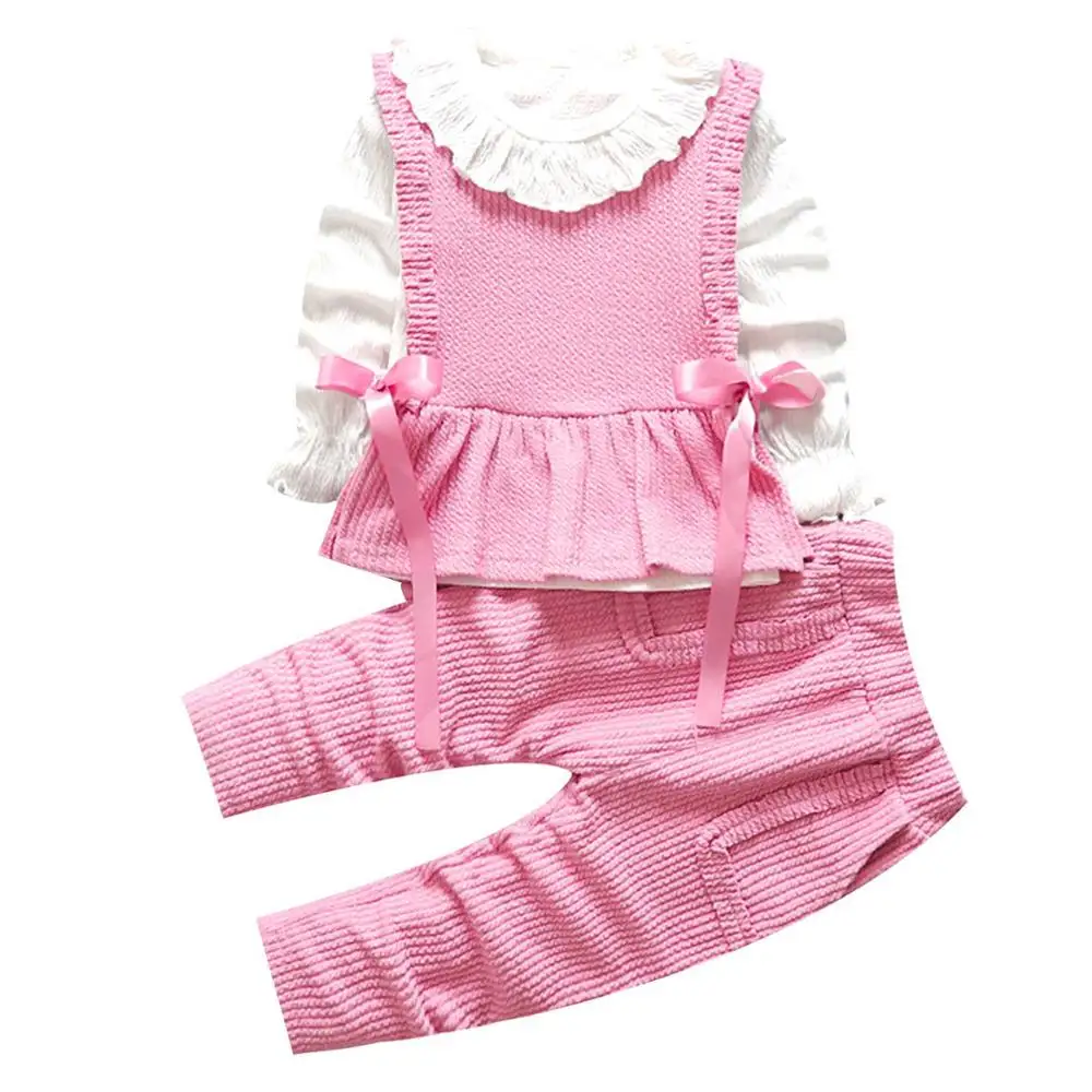ZWY598 Kids Clothes Sets Autumn Girls Cartoon Cotton Bow Lace Cute Sweet Korean Version Three-Piece Suit Children Set
ZWY598 Kids Clothes Sets Autumn Girls Cartoon Cotton Bow Lace Cute Sweet Korean Version Three-Piece Suit Children Set