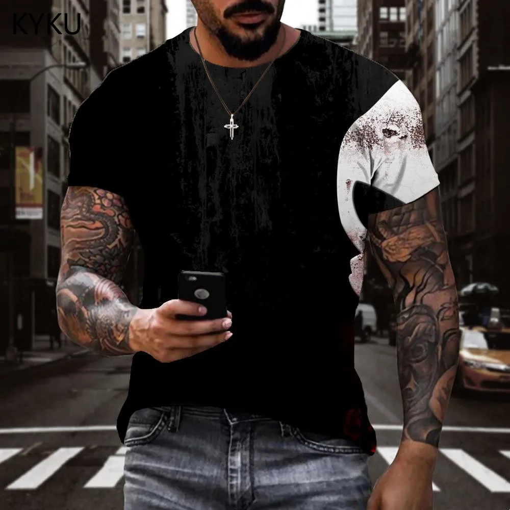 KYKU Brand Skull T shirt Men Rock Shirt Print Hip Hop T-shirts 3d Harajuku Tshirt Printed Short Sleeve Punk Rock Printed Male
KYKU Brand Skull T shirt Men Rock Shirt Print Hip Hop T-shirts 3d Harajuku Tshirt Printed Short Sleeve Punk Rock Printed Male