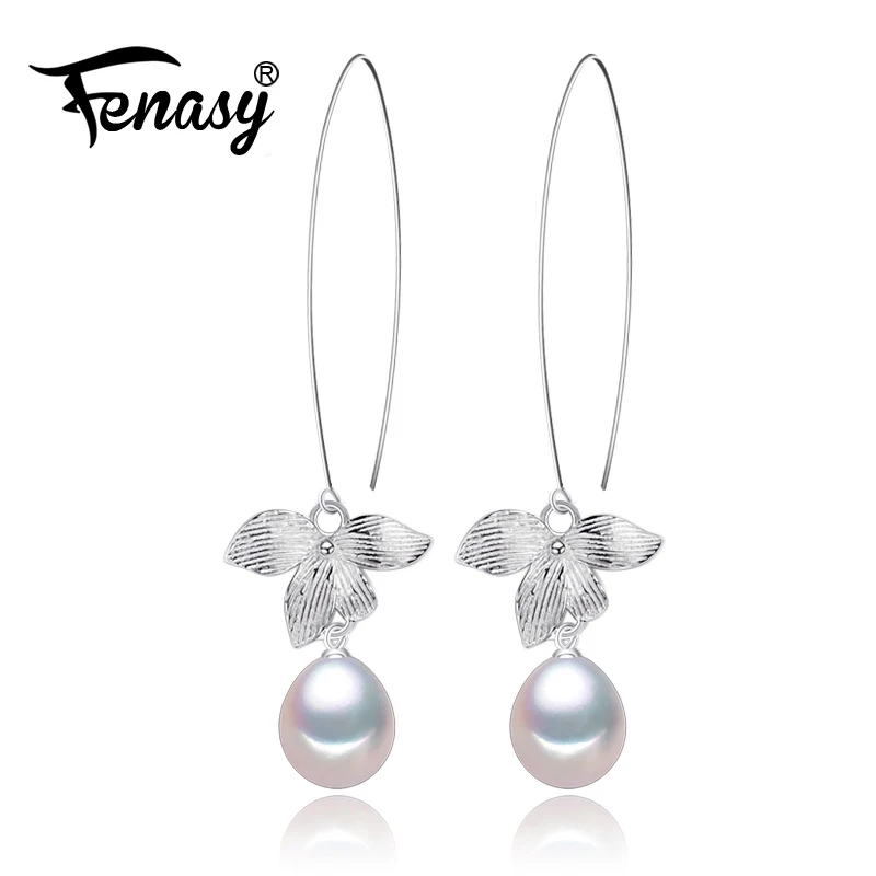 Женские серьги из натурального пресноводного жемчуга FENASY, серьги из стерлингового серебра 925 пробы с цветком в Корейском стиле
Женские серьги из натурального пресноводного жемчуга FENASY, серьги из стерлингового серебра 925 пробы с цветком в Корейском стиле