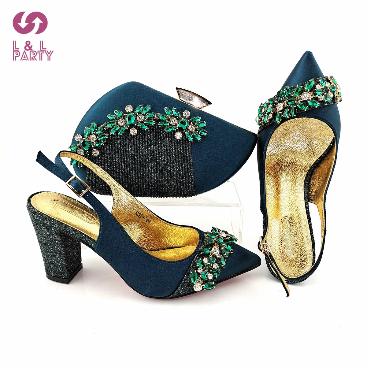 Sexy Style Italian Design High Quality Women Shoes Matching Bag Decorate with Rhinestone Comfortable Heels Pumps for Wedding
Sexy Style Italian Design High Quality Women Shoes Matching Bag Decorate with Rhinestone Comfortable Heels Pumps for Wedding
