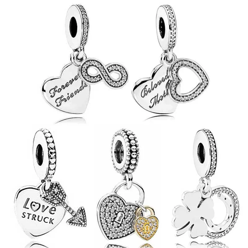 Original Love Struck Heart Forever Friend With Crystal Pendant Bead Fit Europe Bracelet 925 Sterling Silver Charm DIY Jewelry
Original Love Struck Heart Forever Friend With Crystal Pendant Bead Fit Europe Bracelet 925 Sterling Silver Charm DIY Jewelry