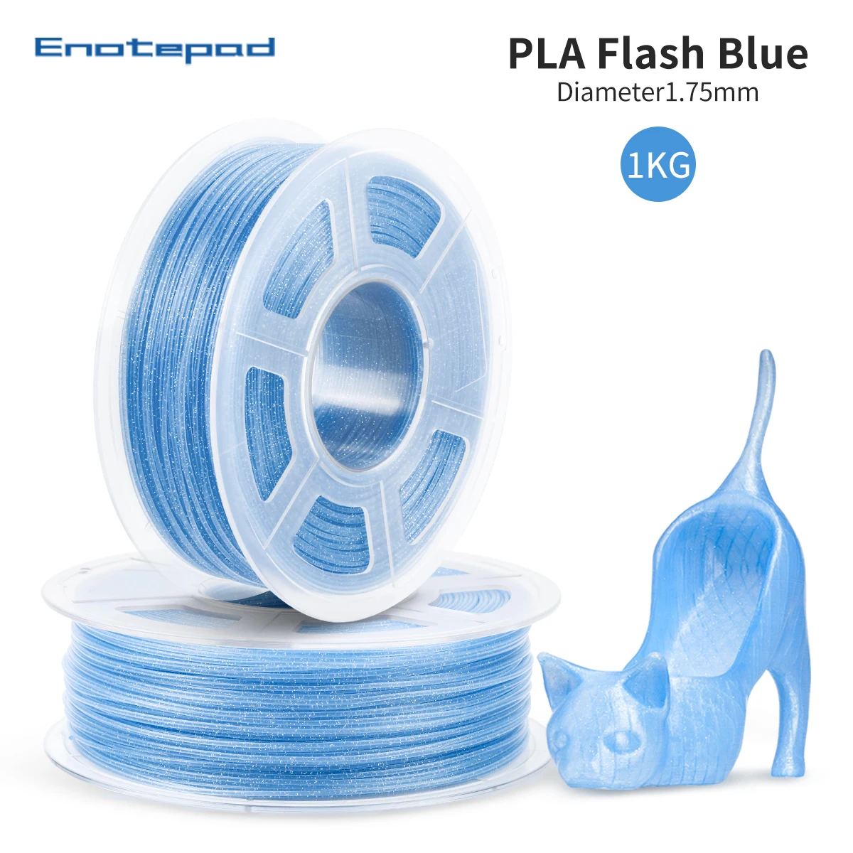 Enotepad Bling PLA 3D Printer Filament Dreamy Color 3D Printing 1.75mm 2.2LB 1KG Spool with CE Certification For FDM 3D Printer
Enotepad Bling PLA 3D Printer Filament Dreamy Color 3D Printing 1.75mm 2.2LB 1KG Spool with CE Certification For FDM 3D Printer